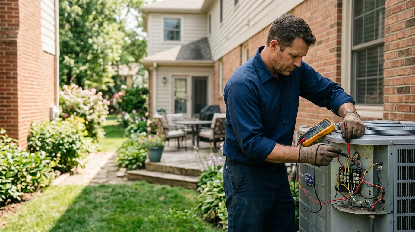 HVAC technician working near Dunlevy, PA